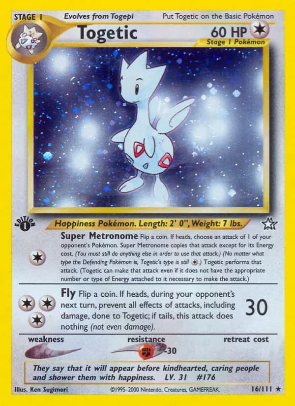 Togetic — Neo Genesis 16 German Pokémon card