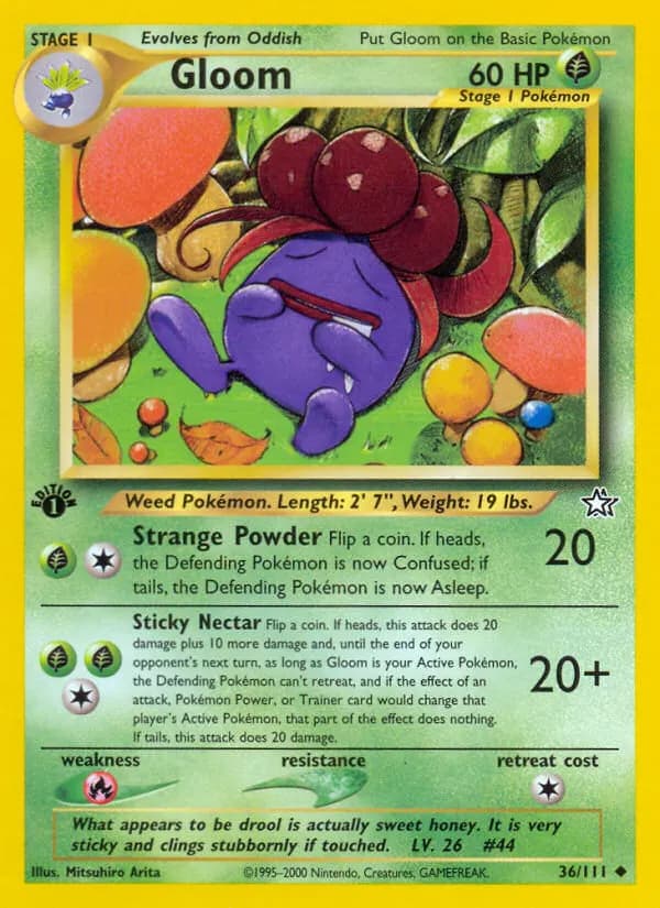 Duflor — Neo Genesis 36 German Pokémon card