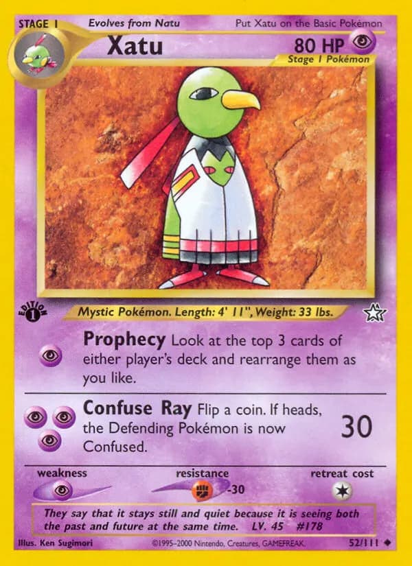 Xatu — Neo Genesis 52 German Pokémon card