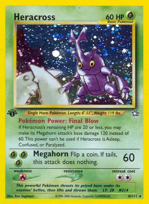 Heracross — Neo Genesis 6 Pokémon card