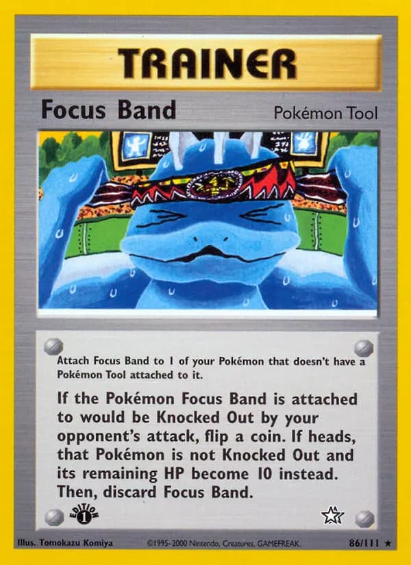 Focus Band* — Neo Genesis 86 German Pokémon card