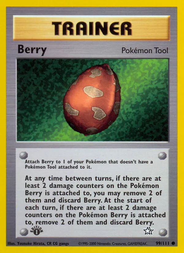 Beere — Neo Genesis 99 German Pokémon card
