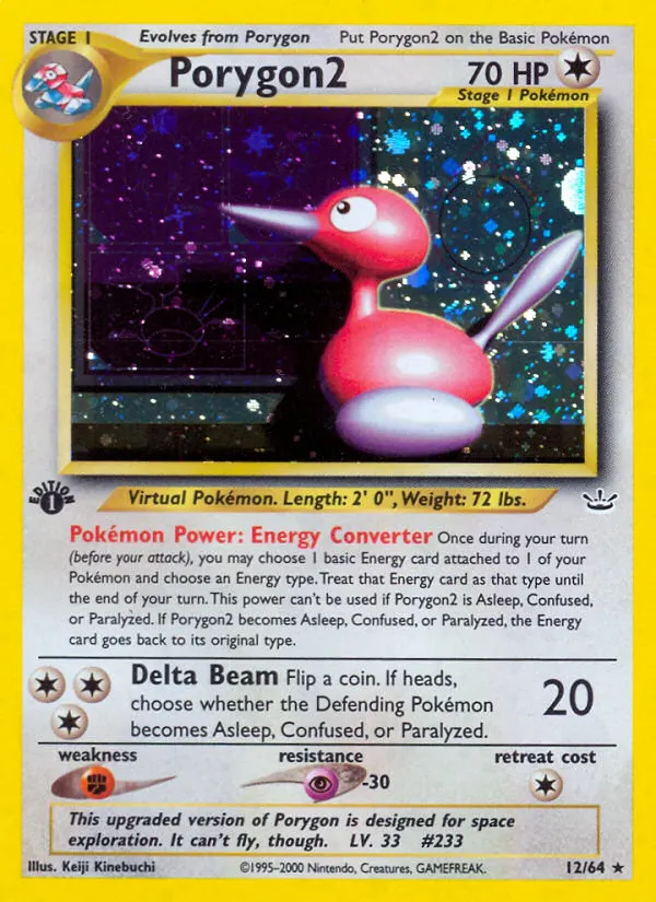 Porygon2 — Neo Revelation 12 Pokémon card