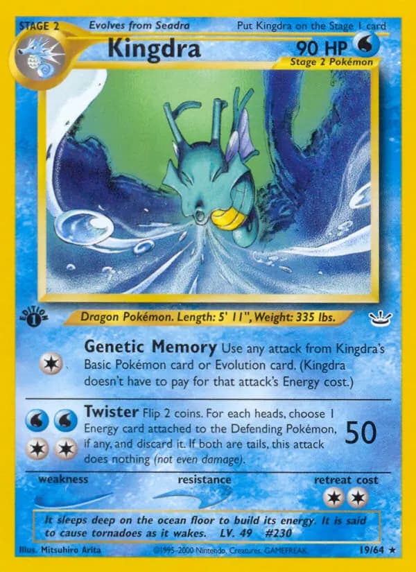 Seedraking — Neo Revelation 19 German Pokémon card