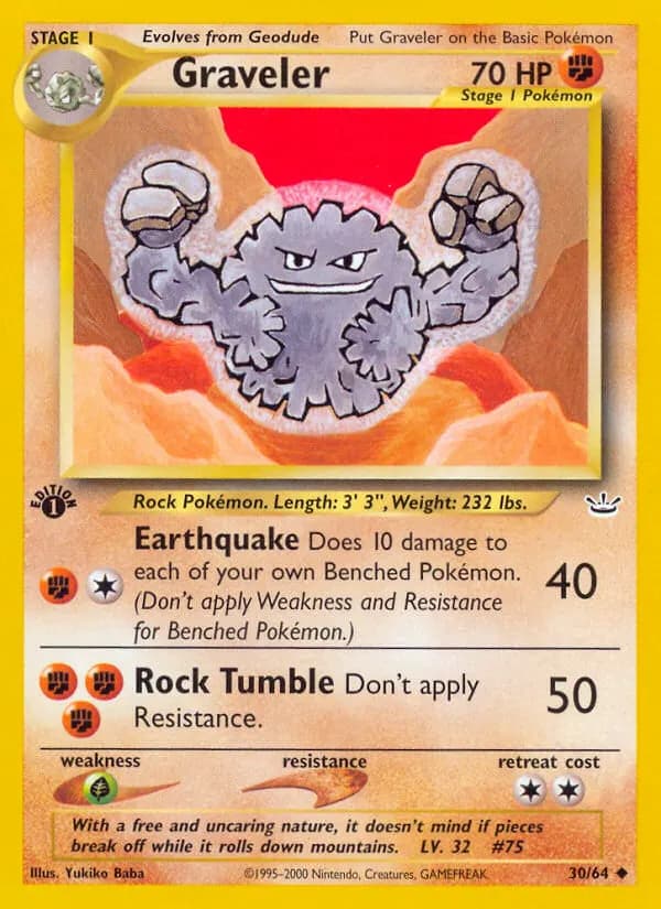 Georok — Neo Revelation 30 German Pokémon card