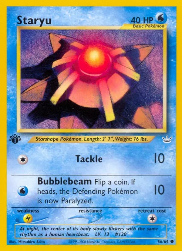 Staryu — Neo Revelation 56 Pokémon card
