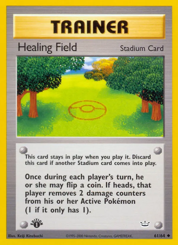 Healing Field* — Neo Revelation 61 German Pokémon card