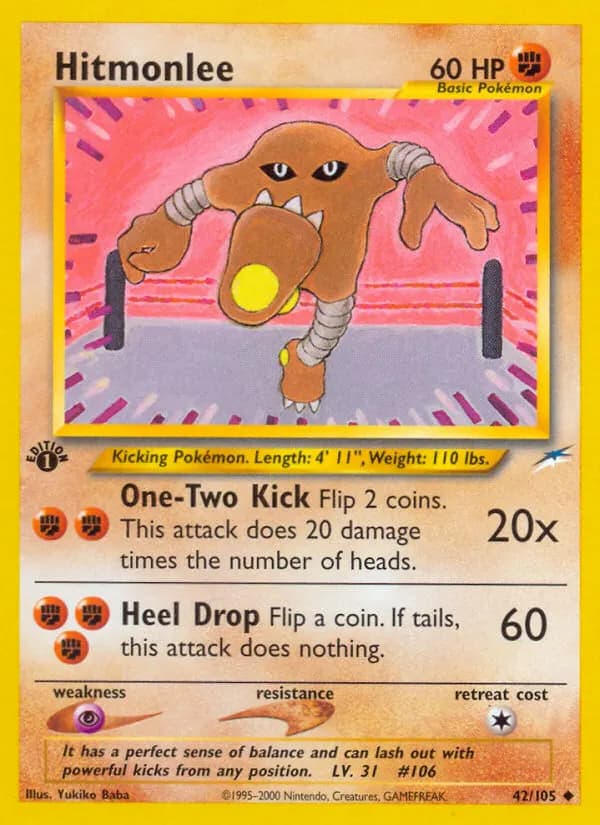 Kicklee — Neo Destiny 42 German Pokémon card