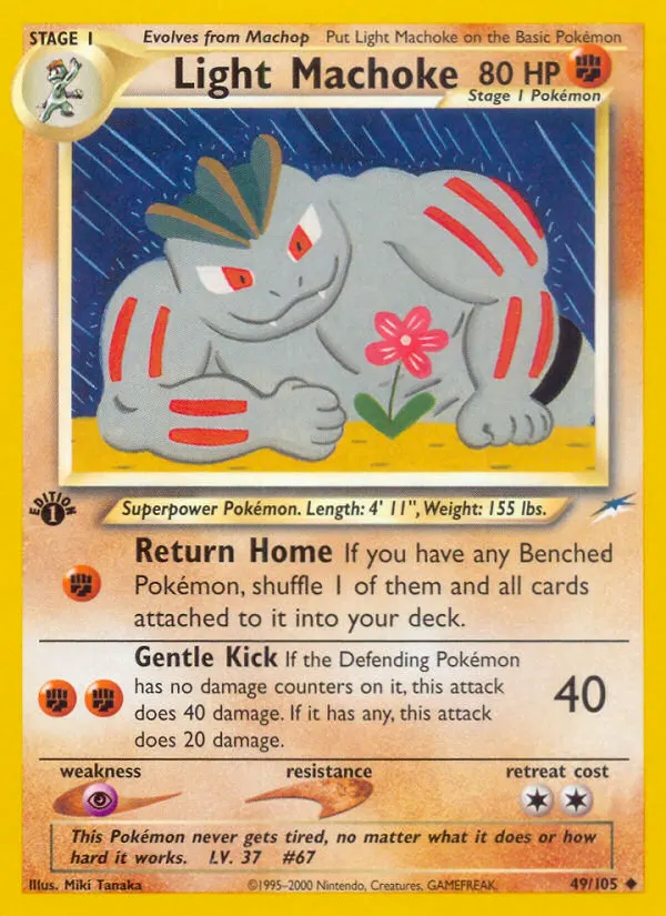 Helles Maschock — Neo Destiny 49 German Pokémon card
