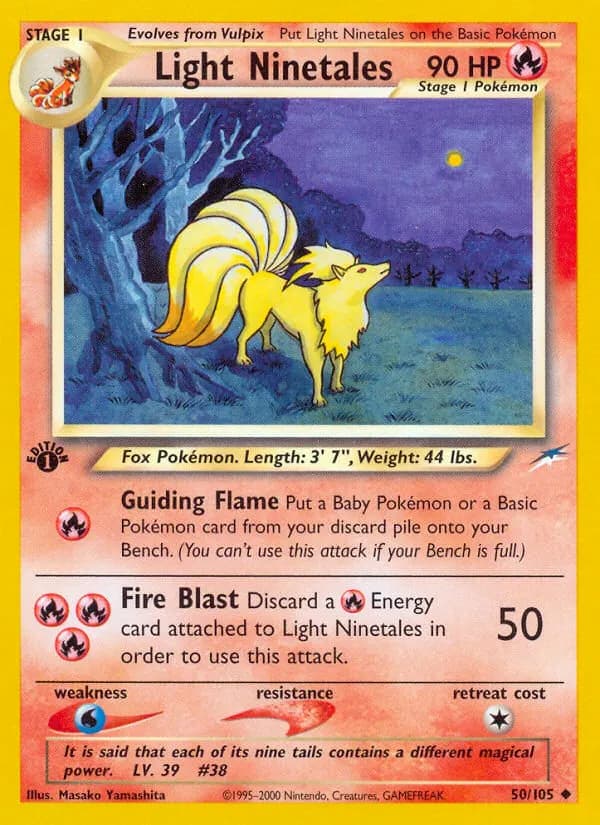 Helles Vulnona — Neo Destiny 50 German Pokémon card