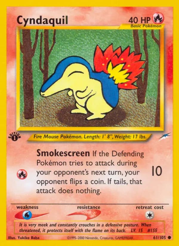 Feurigel — Neo Destiny 61 German Pokémon card