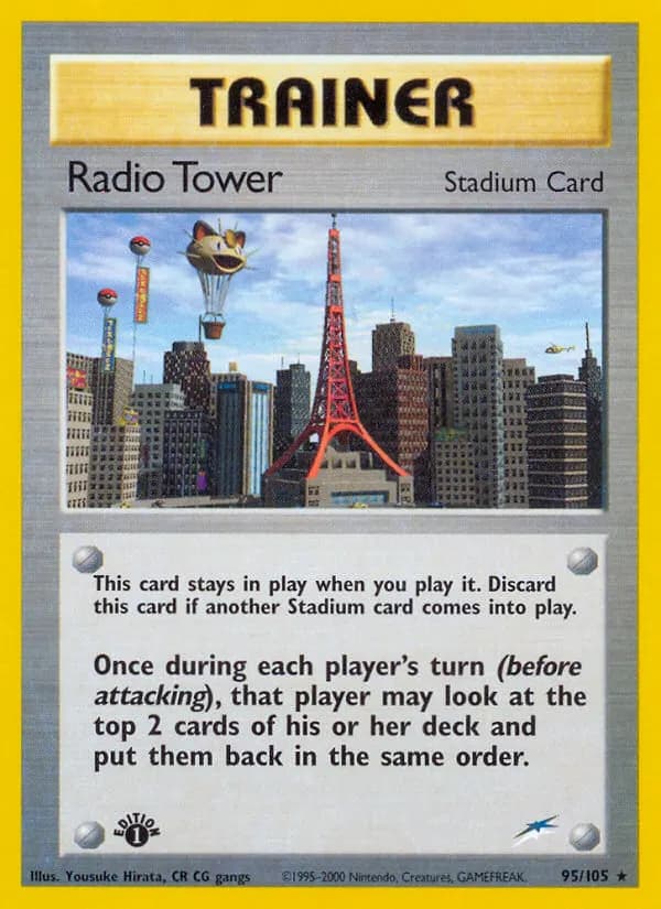 Radio Turm — Neo Destiny 95 German Pokémon card