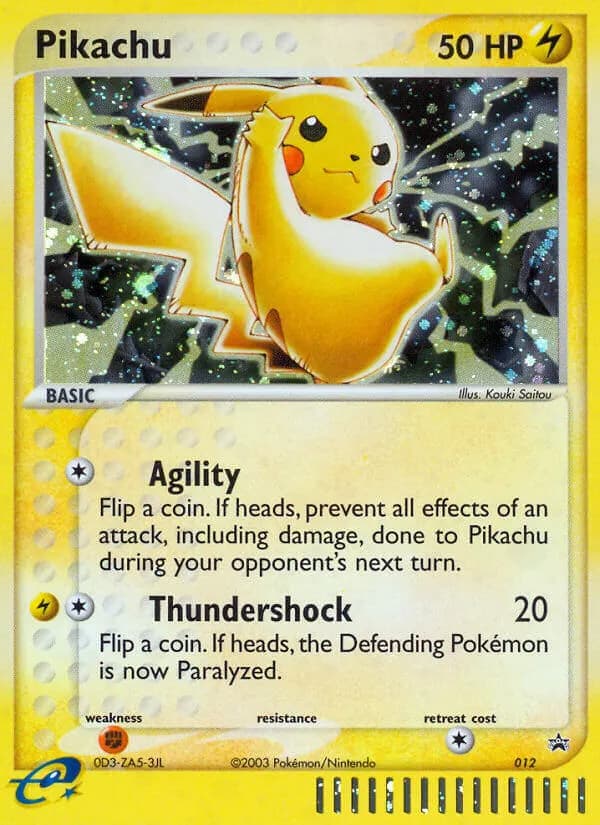 Pikachu — Nintendo Black Star Promos 12 Pokémon card