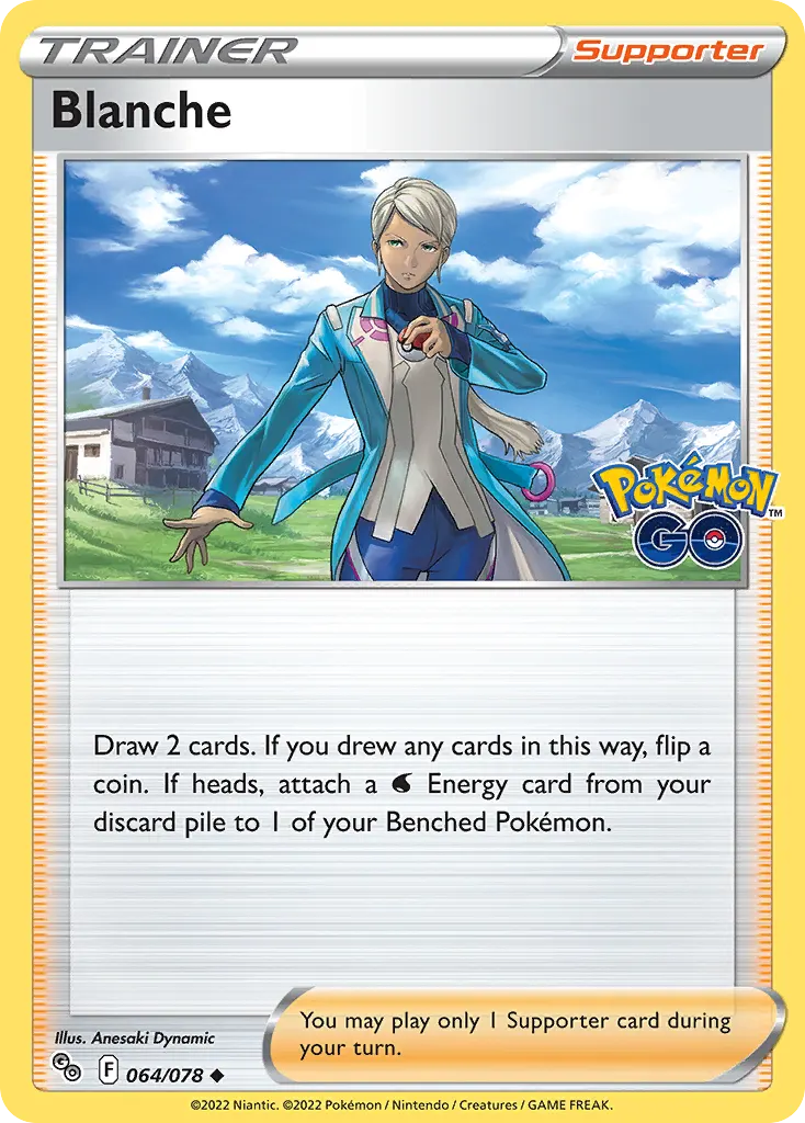 Blanche — Pokémon GO 64 Pokémon card