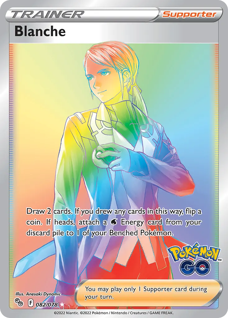 Blanche — Pokémon GO 82 Pokémon card