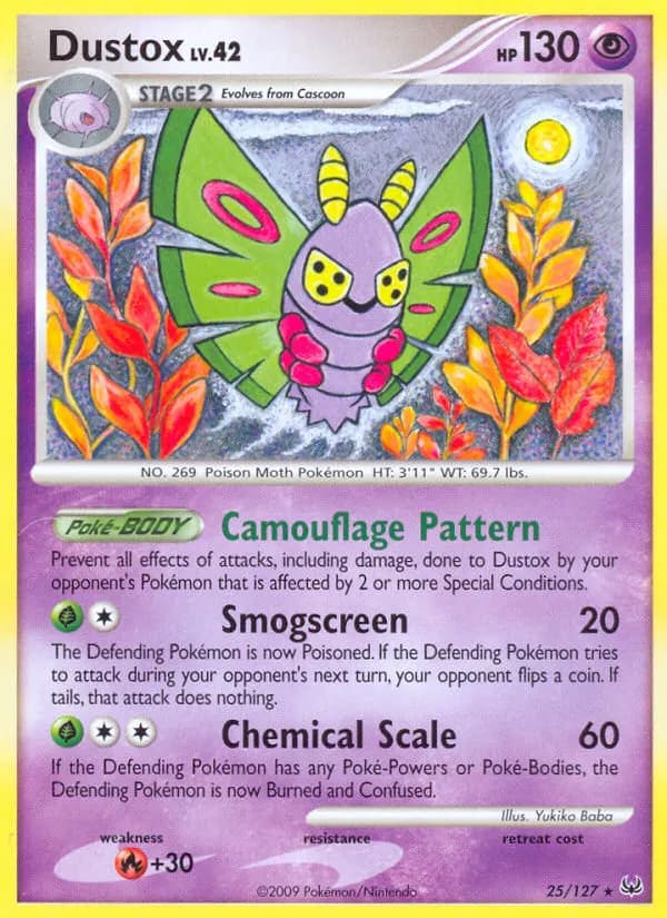 Dustox — Platinum 25 Pokémon card