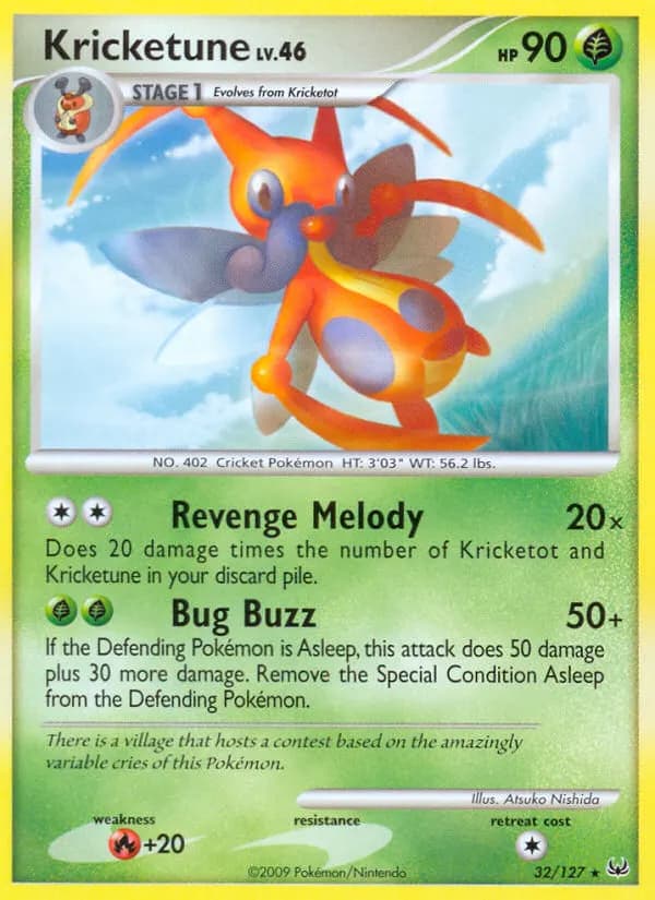 Kricketune — Platinum 32 Pokémon card