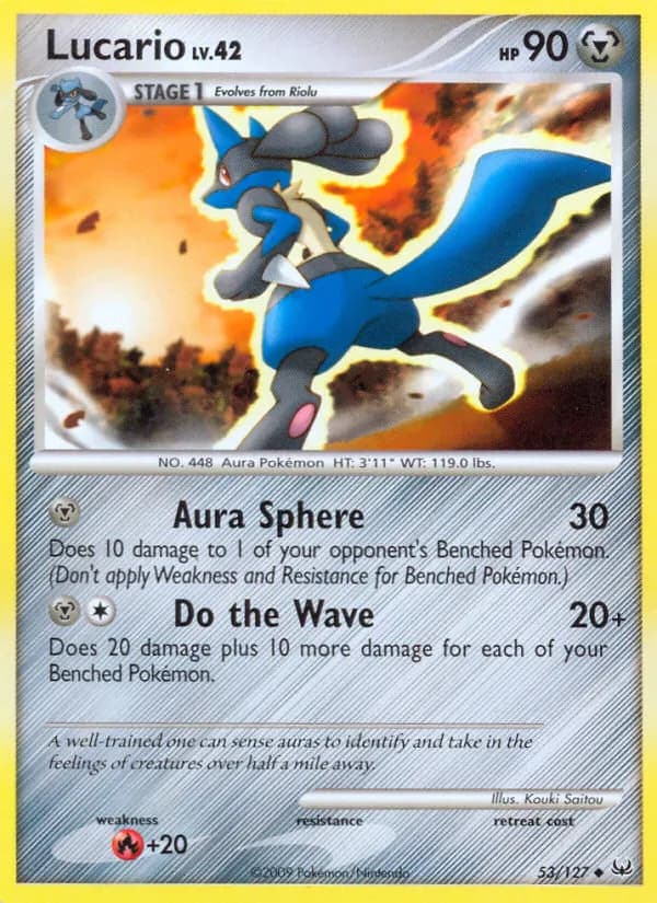 Lucario — Platinum 53 Pokémon card