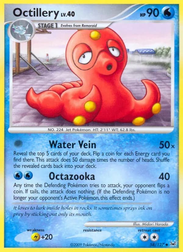 Octillery — Platinum 58 Pokémon card