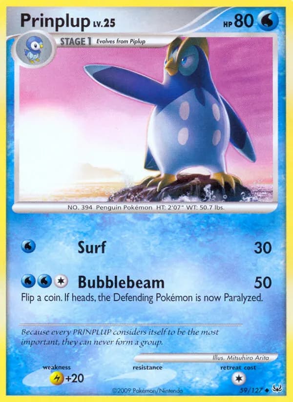 Pliprin — Platin 59 German Pokémon card