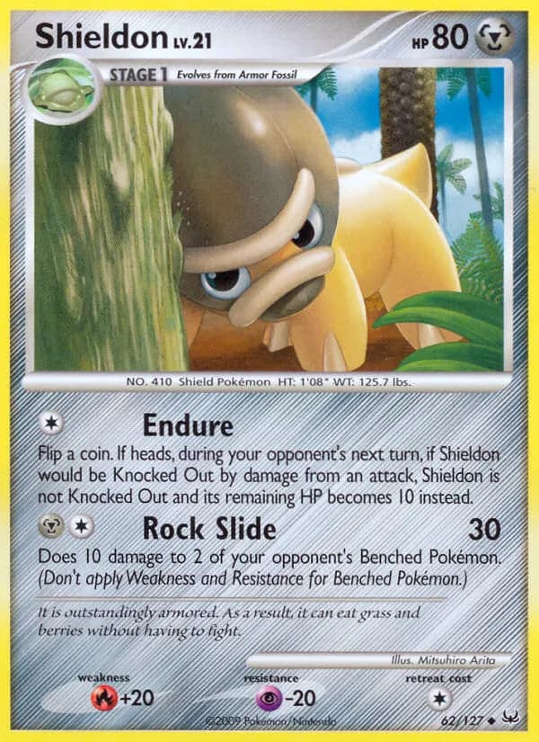 Schilterus — Platin 62 German Pokémon card