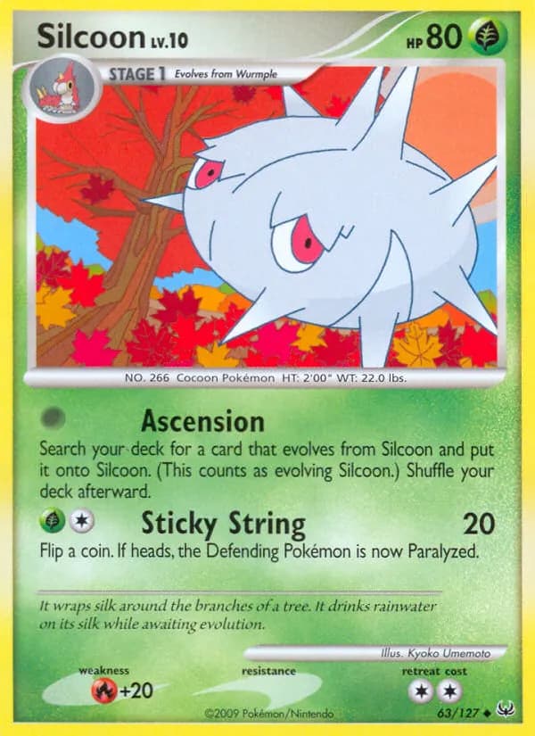 Silcoon — Platinum 63 Pokémon card