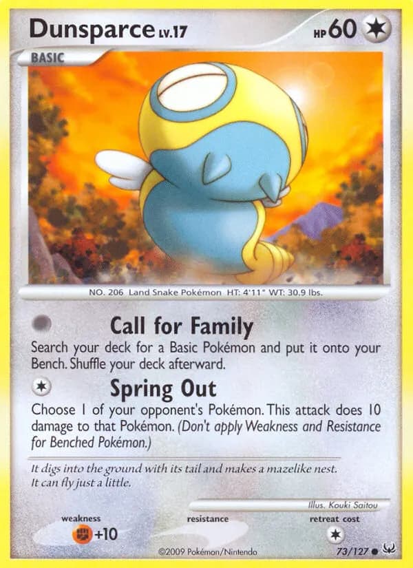 Dummisel — Platin 73 German Pokémon card