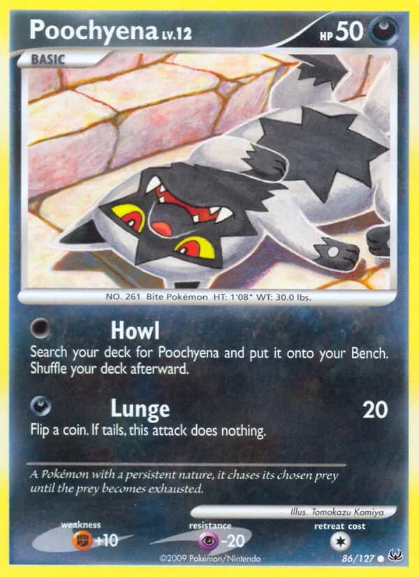 Poochyena — Platinum 86 Pokémon card