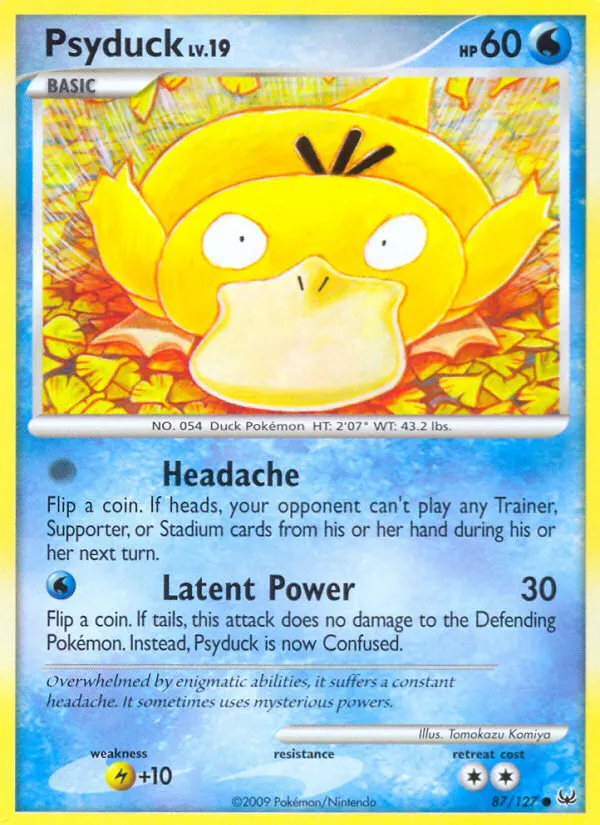 Psyduck — Platinum 87 Pokémon card