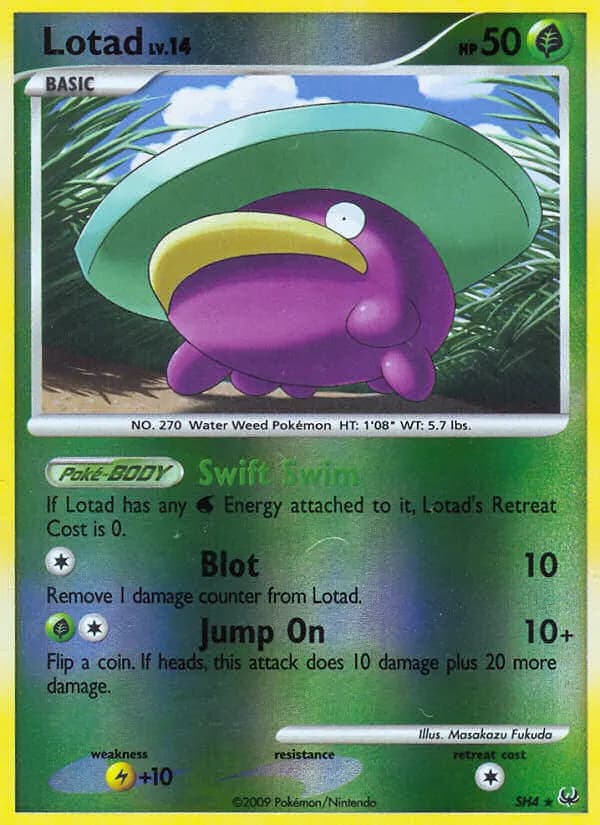 Lotad — Platinum SH4 Pokémon card