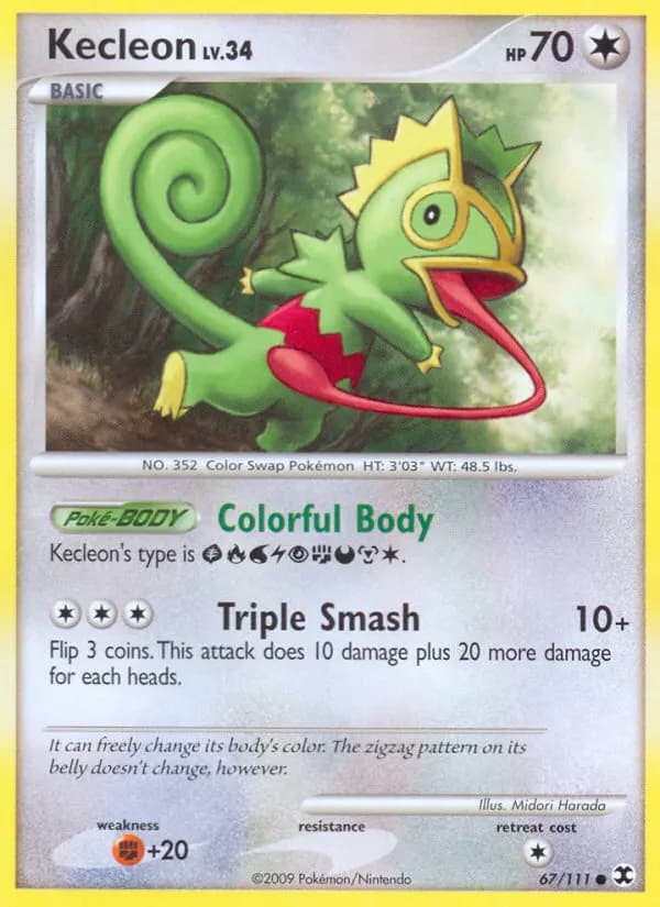 Kecleon — Aufstieg der Rivalen 67 German Pokémon card