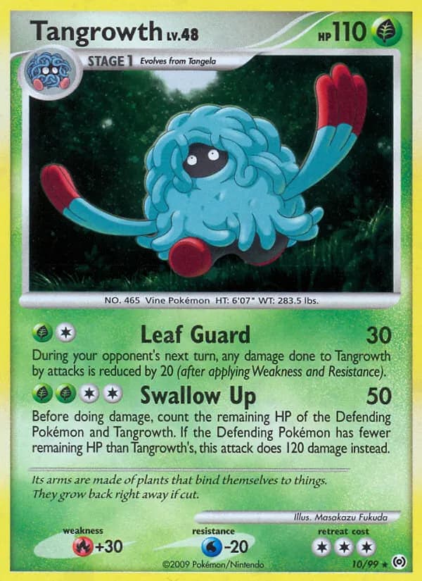 Tangrowth — Arceus 10 Pokémon card
