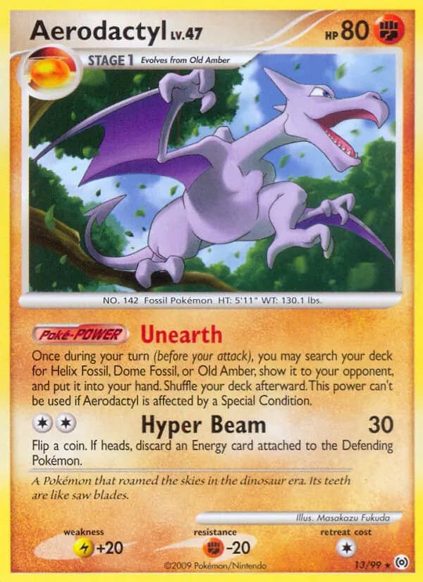 Aerodactyl — Arceus 13 German Pokémon card