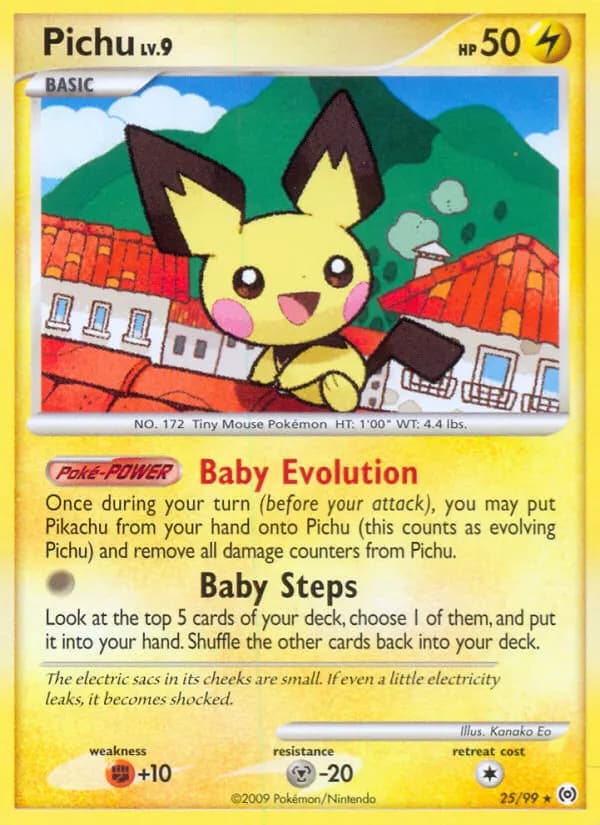 Pichu — Arceus 25 Pokémon card
