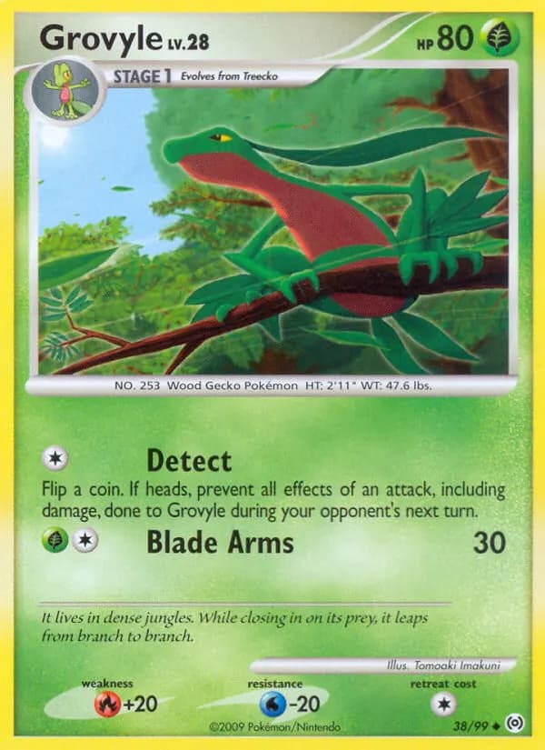 Grovyle — Arceus 38 Pokémon card