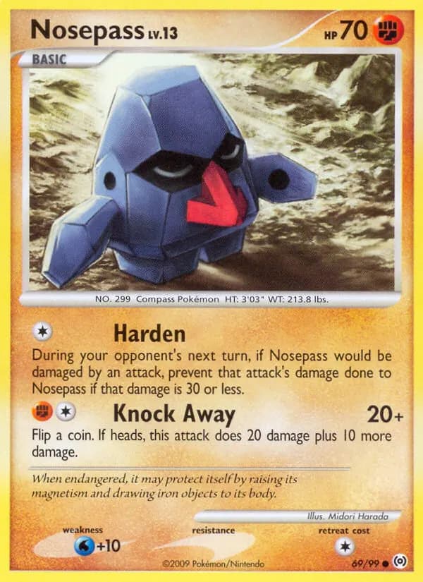 Nosepass — Arceus 69 Pokémon card