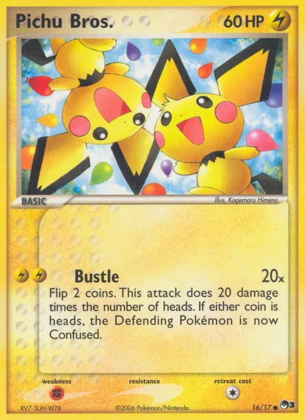 Gebrüder Pichu — POP Serie 3 16 German Pokémon card