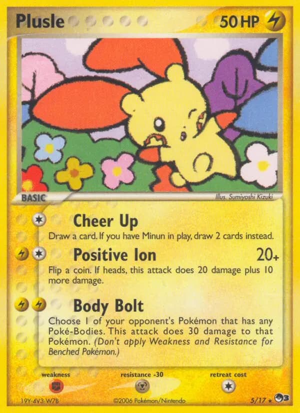 Plusle — POP Series 3 5 Pokémon card