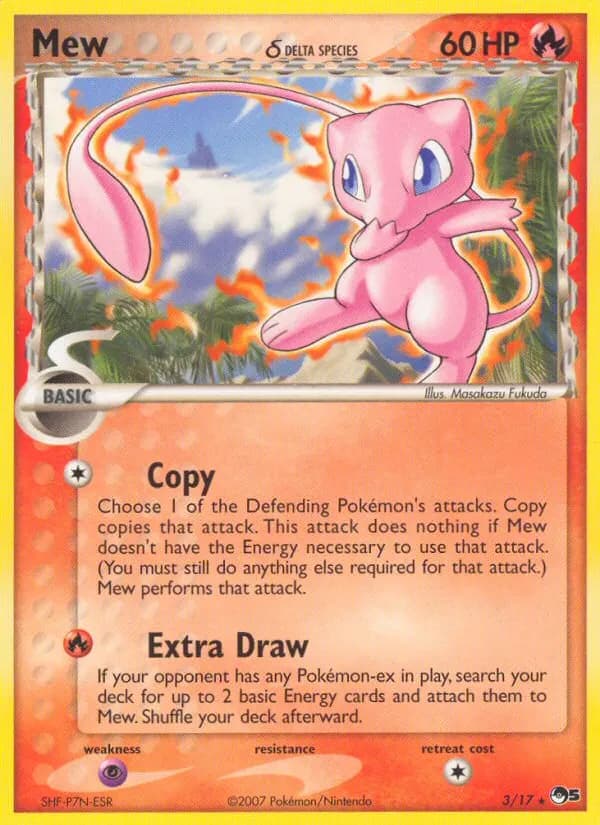 Mew δ — POP Series 5 3 Pokémon card