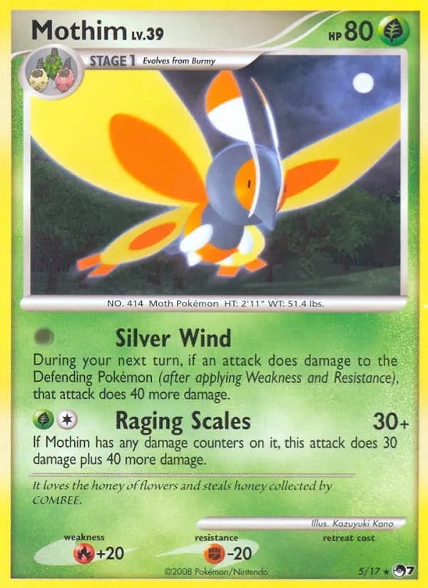 Mothim — POP Series 7 5 Pokémon card
