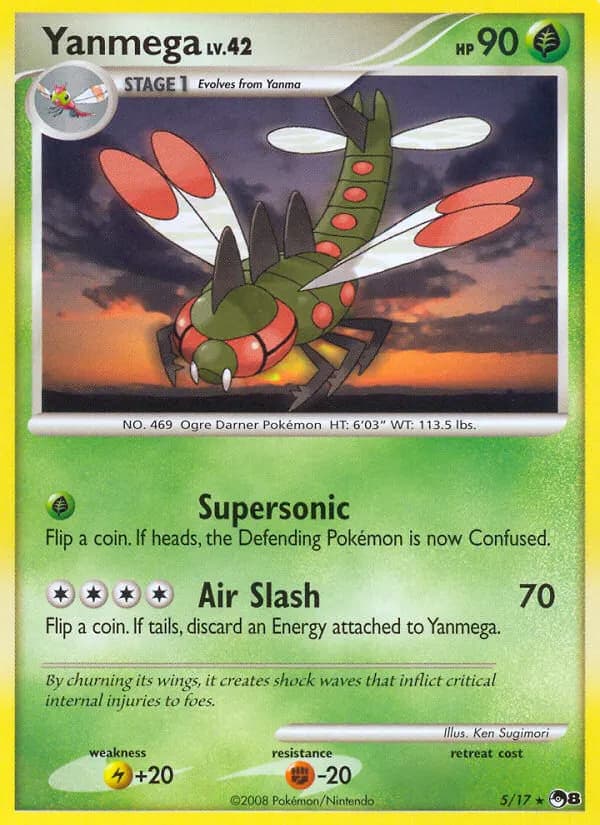 Yanmega — POP Series 8 5 Pokémon card