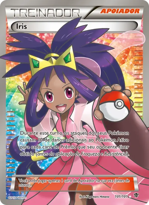 Iris — Explosão de Plasma 101 Portuguese Pokémon card