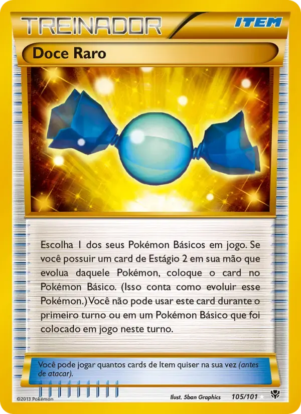 Doce Raro — Explosão de Plasma 105 Portuguese Pokémon card