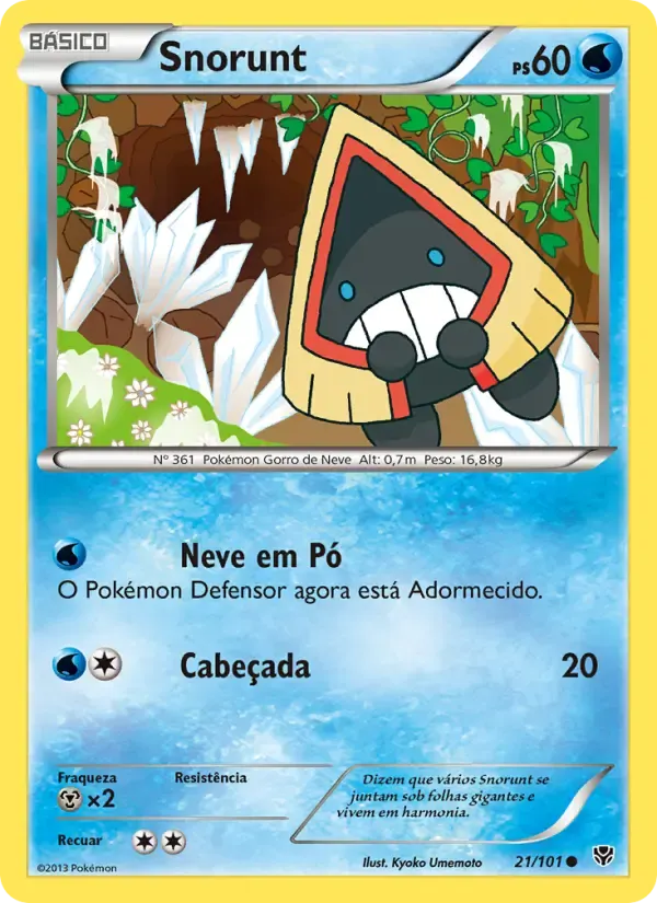 Snorunt — Explosão de Plasma 21 Portuguese Pokémon card