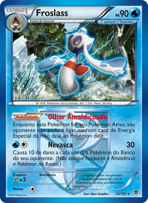 Froslass — Explosão de Plasma 23 Portuguese Pokémon card