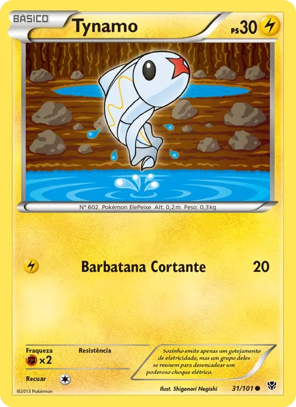 Tynamo — Explosão de Plasma 31 Portuguese Pokémon card