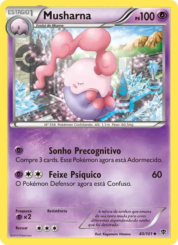 Musharna — Explosão de Plasma 40 Portuguese Pokémon card