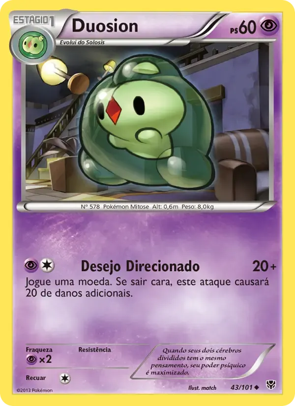 Duosion — Explosão de Plasma 43 Portuguese Pokémon card