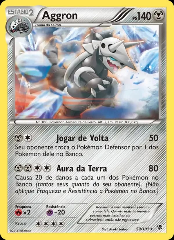 Aggron — Explosão de Plasma 59 Portuguese Pokémon card