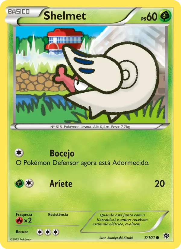 Shelmet — Explosão de Plasma 7 Portuguese Pokémon card